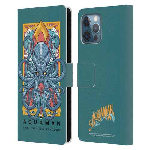 Aquaman And The Lost Kingdom Graphics Octopus Leather Book Wallet Case Cover For Apple iPhone 12 Pro Max