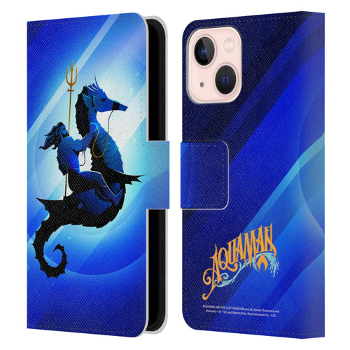 Aquaman And The Lost Kingdom Graphics Arthur Curry And Storm Leather Book Wallet Case Cover For Apple iPhone 13 Mini