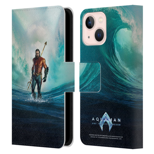 Aquaman And The Lost Kingdom Graphics Poster Leather Book Wallet Case Cover For Apple iPhone 13 Mini