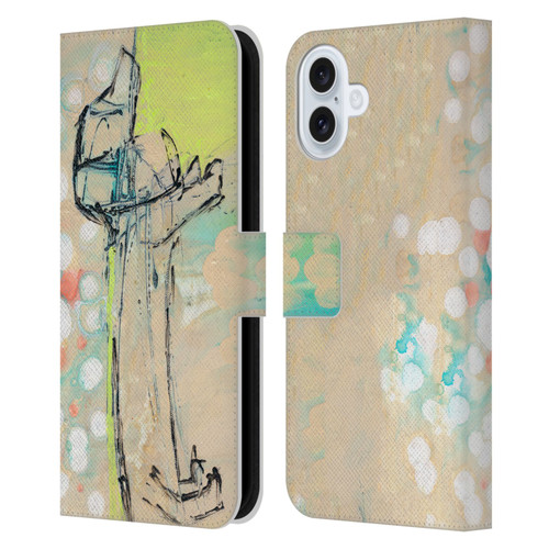 Wyanne Animals Dachshund Leather Book Wallet Case Cover For Apple iPhone 16 Plus