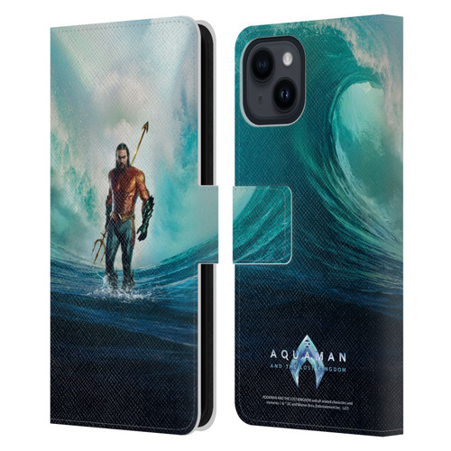 Aquaman And The Lost Kingdom Graphics Poster Leather Book Wallet Case Cover For Apple iPhone 15
