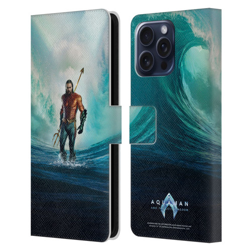 Aquaman And The Lost Kingdom Graphics Poster Leather Book Wallet Case Cover For Apple iPhone 16 Pro Max