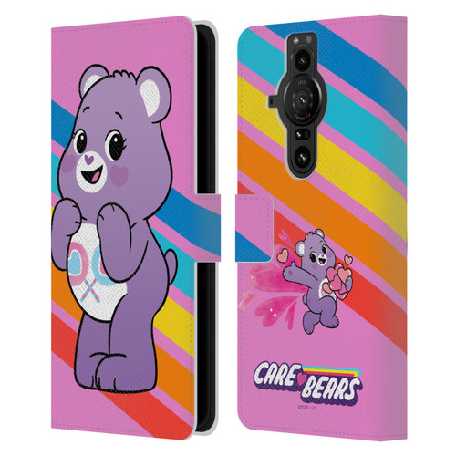Care Bears Characters Share Leather Book Wallet Case Cover For Sony Xperia Pro-I