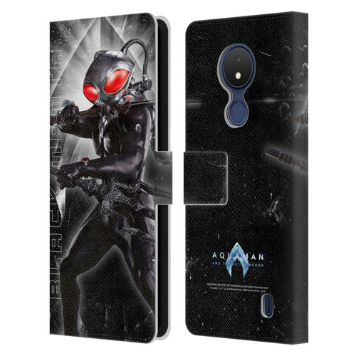 Aquaman And The Lost Kingdom Graphics Black Manta Leather Book Wallet Case Cover For Nokia C21
