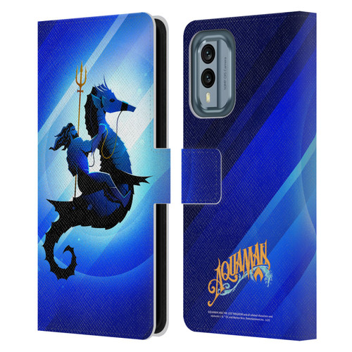 Aquaman And The Lost Kingdom Graphics Arthur Curry And Storm Leather Book Wallet Case Cover For Nokia X30