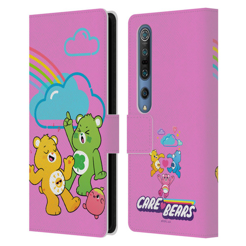 Care Bears Characters Funshine, Cheer And Grumpy Group Leather Book Wallet Case Cover For Xiaomi Mi 10 5G / Mi 10 Pro 5G