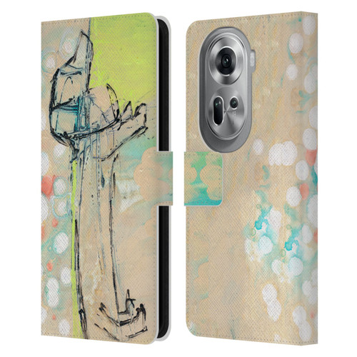 Wyanne Animals Dachshund Leather Book Wallet Case Cover For OPPO Reno11 Pro