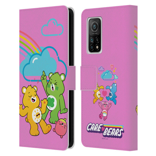 Care Bears Characters Funshine, Cheer And Grumpy Group Leather Book Wallet Case Cover For Xiaomi Mi 10T 5G