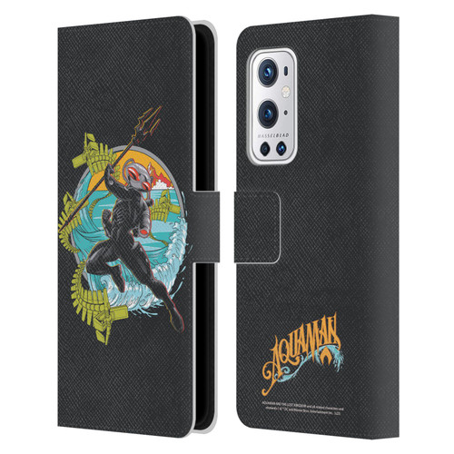 Aquaman And The Lost Kingdom Graphics Black Manta Art Leather Book Wallet Case Cover For OnePlus 9 Pro