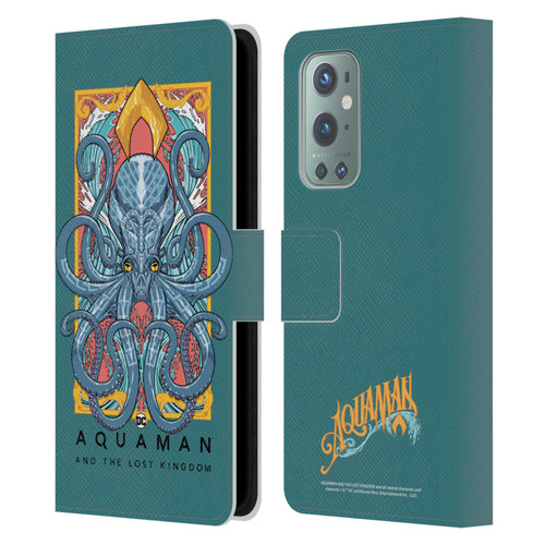 Aquaman And The Lost Kingdom Graphics Octopus Leather Book Wallet Case Cover For OnePlus 9