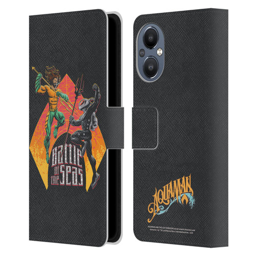 Aquaman And The Lost Kingdom Graphics Battle Of The Seas Leather Book Wallet Case Cover For OnePlus Nord N20 5G