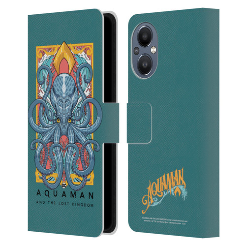 Aquaman And The Lost Kingdom Graphics Octopus Leather Book Wallet Case Cover For OnePlus Nord N20 5G