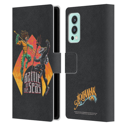 Aquaman And The Lost Kingdom Graphics Battle Of The Seas Leather Book Wallet Case Cover For OnePlus Nord 2 5G