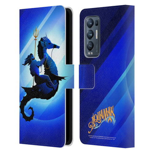 Aquaman And The Lost Kingdom Graphics Arthur Curry And Storm Leather Book Wallet Case Cover For OPPO Find X3 Neo / Reno5 Pro+ 5G