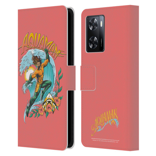 Aquaman And The Lost Kingdom Graphics Arthur Curry Art Leather Book Wallet Case Cover For OPPO A57s