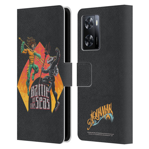 Aquaman And The Lost Kingdom Graphics Battle Of The Seas Leather Book Wallet Case Cover For OPPO A57s