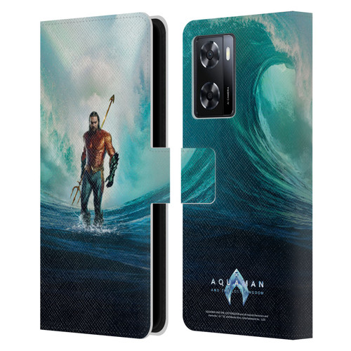 Aquaman And The Lost Kingdom Graphics Poster Leather Book Wallet Case Cover For OPPO A57s