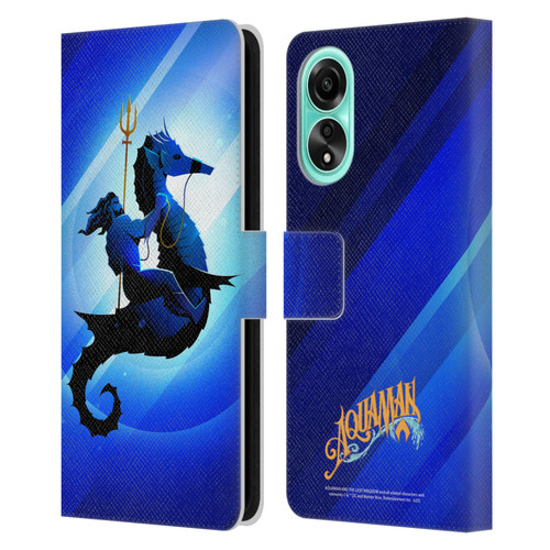 Aquaman And The Lost Kingdom Graphics Arthur Curry And Storm Leather Book Wallet Case Cover For OPPO A78 4G