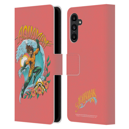 Aquaman And The Lost Kingdom Graphics Arthur Curry Art Leather Book Wallet Case Cover For Samsung Galaxy A13 5G (2021)