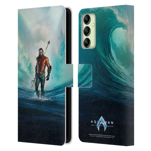 Aquaman And The Lost Kingdom Graphics Poster Leather Book Wallet Case Cover For Samsung Galaxy A14 5G