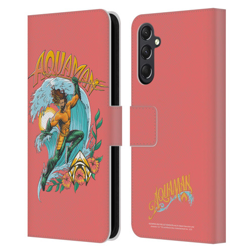 Aquaman And The Lost Kingdom Graphics Arthur Curry Art Leather Book Wallet Case Cover For Samsung Galaxy A24 4G / M34 5G