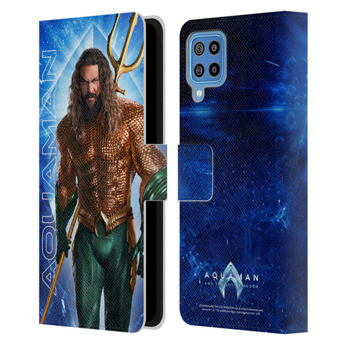 Aquaman And The Lost Kingdom Graphics Arthur Curry Leather Book Wallet Case Cover For Samsung Galaxy F22 (2021)