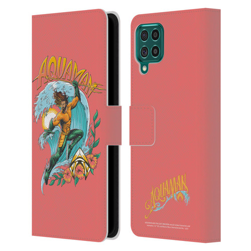 Aquaman And The Lost Kingdom Graphics Arthur Curry Art Leather Book Wallet Case Cover For Samsung Galaxy F62 (2021)
