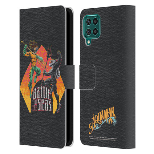 Aquaman And The Lost Kingdom Graphics Battle Of The Seas Leather Book Wallet Case Cover For Samsung Galaxy F62 (2021)