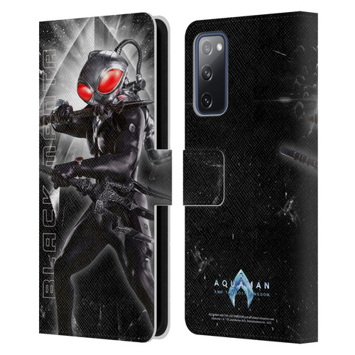 Aquaman And The Lost Kingdom Graphics Black Manta Leather Book Wallet Case Cover For Samsung Galaxy S20 FE / 5G