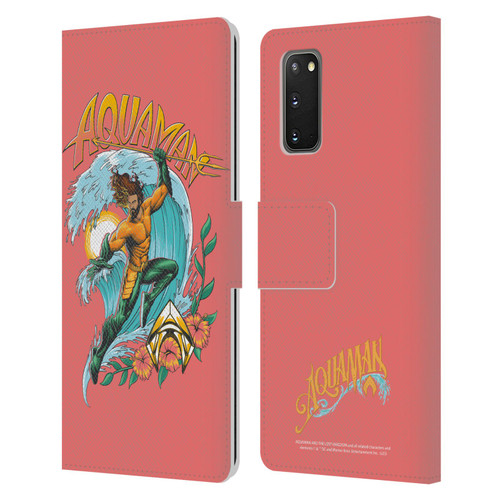 Aquaman And The Lost Kingdom Graphics Arthur Curry Art Leather Book Wallet Case Cover For Samsung Galaxy S20 / S20 5G