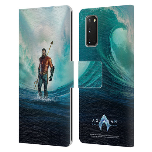 Aquaman And The Lost Kingdom Graphics Poster Leather Book Wallet Case Cover For Samsung Galaxy S20 / S20 5G