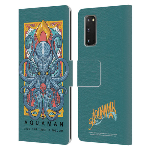 Aquaman And The Lost Kingdom Graphics Octopus Leather Book Wallet Case Cover For Samsung Galaxy S20 / S20 5G