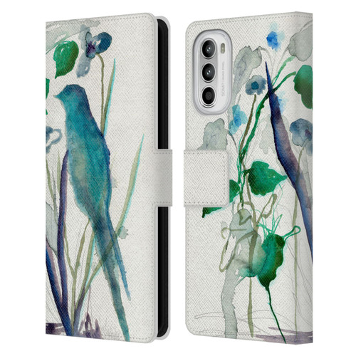 Wyanne Birds After Rain Leather Book Wallet Case Cover For Motorola Moto G52
