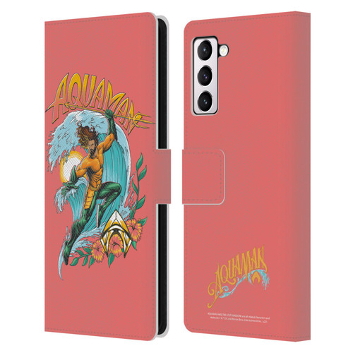 Aquaman And The Lost Kingdom Graphics Arthur Curry Art Leather Book Wallet Case Cover For Samsung Galaxy S21+ 5G