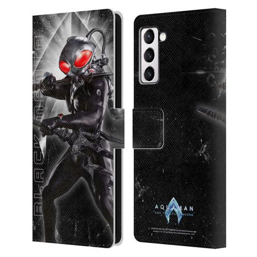 Aquaman And The Lost Kingdom Graphics Black Manta Leather Book Wallet Case Cover For Samsung Galaxy S21+ 5G