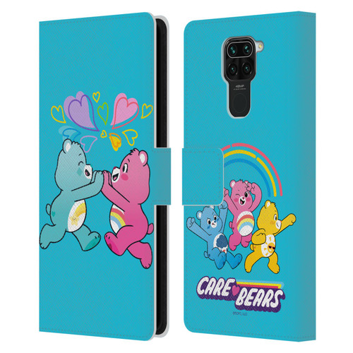 Care Bears Characters Funshine, Cheer And Grumpy Group 2 Leather Book Wallet Case Cover For Xiaomi Redmi Note 9 / Redmi 10X 4G