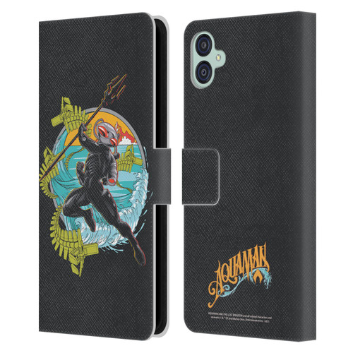 Aquaman And The Lost Kingdom Graphics Black Manta Art Leather Book Wallet Case Cover For Samsung Galaxy M04 5G / A04e