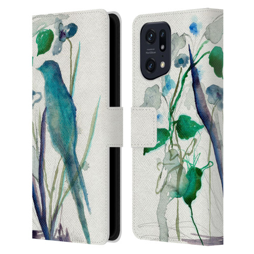 Wyanne Birds After Rain Leather Book Wallet Case Cover For OPPO Find X5
