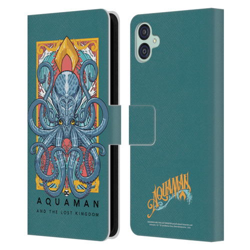 Aquaman And The Lost Kingdom Graphics Octopus Leather Book Wallet Case Cover For Samsung Galaxy M04 5G / A04e