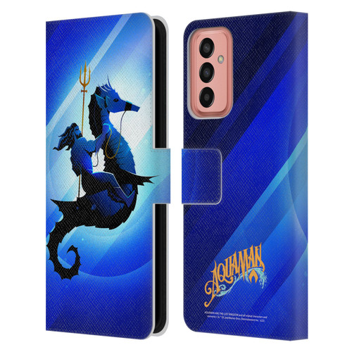 Aquaman And The Lost Kingdom Graphics Arthur Curry And Storm Leather Book Wallet Case Cover For Samsung Galaxy M13 (2022)
