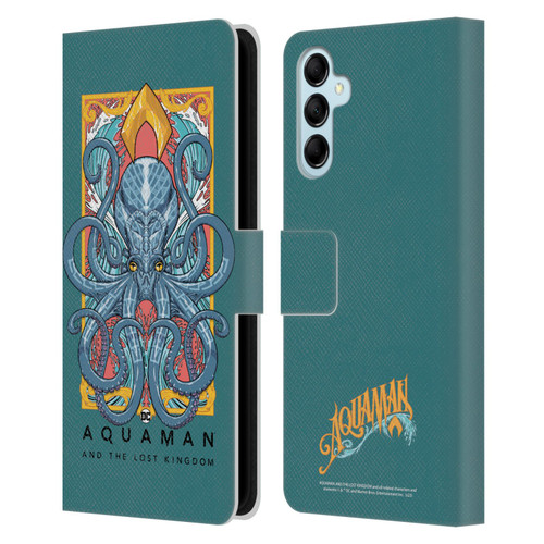 Aquaman And The Lost Kingdom Graphics Octopus Leather Book Wallet Case Cover For Samsung Galaxy M14 5G