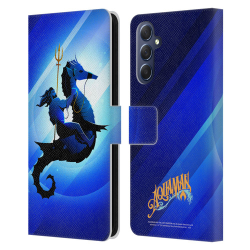 Aquaman And The Lost Kingdom Graphics Arthur Curry And Storm Leather Book Wallet Case Cover For Samsung Galaxy M54 5G