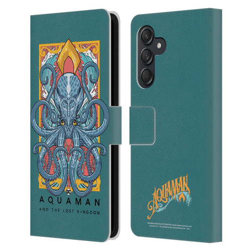 Aquaman And The Lost Kingdom Graphics Octopus Leather Book Wallet Case Cover For Samsung Galaxy M55 5G