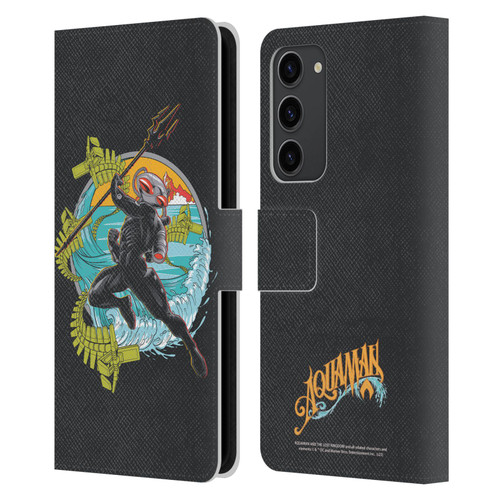Aquaman And The Lost Kingdom Graphics Black Manta Art Leather Book Wallet Case Cover For Samsung Galaxy S23+ 5G