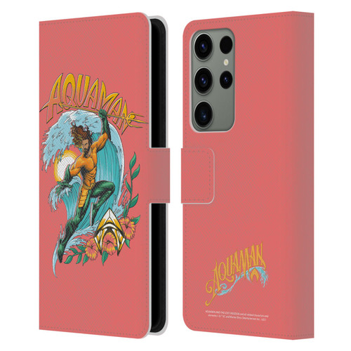 Aquaman And The Lost Kingdom Graphics Arthur Curry Art Leather Book Wallet Case Cover For Samsung Galaxy S23 Ultra 5G