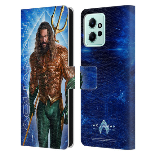 Aquaman And The Lost Kingdom Graphics Arthur Curry Leather Book Wallet Case Cover For Xiaomi Redmi 12