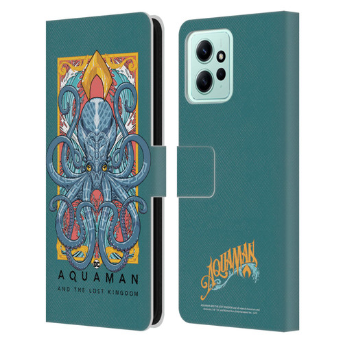 Aquaman And The Lost Kingdom Graphics Octopus Leather Book Wallet Case Cover For Xiaomi Redmi 12