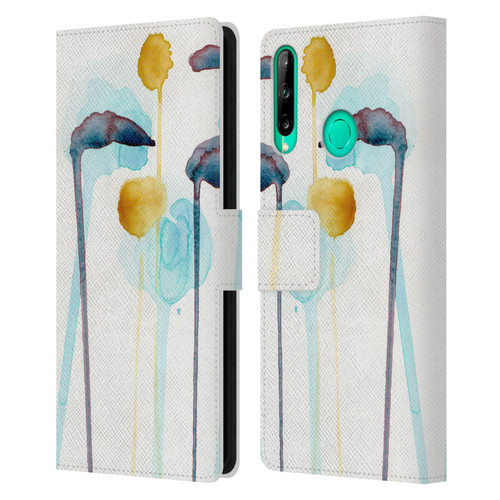 Wyanne Nature Botanical Study 3 Leather Book Wallet Case Cover For Huawei P40 lite E