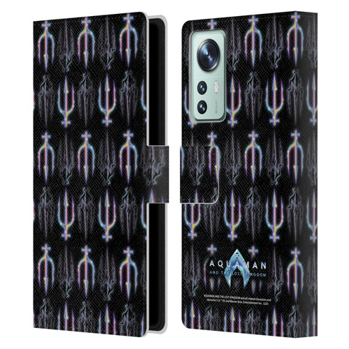 Aquaman And The Lost Kingdom Graphics Trident Pattern Leather Book Wallet Case Cover For Xiaomi 12