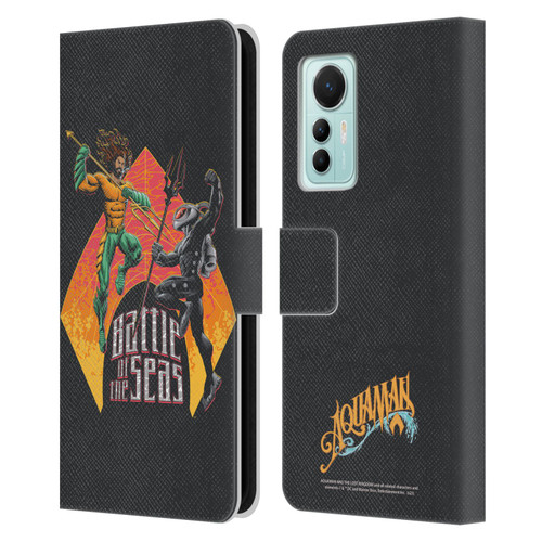 Aquaman And The Lost Kingdom Graphics Battle Of The Seas Leather Book Wallet Case Cover For Xiaomi 12 Lite
